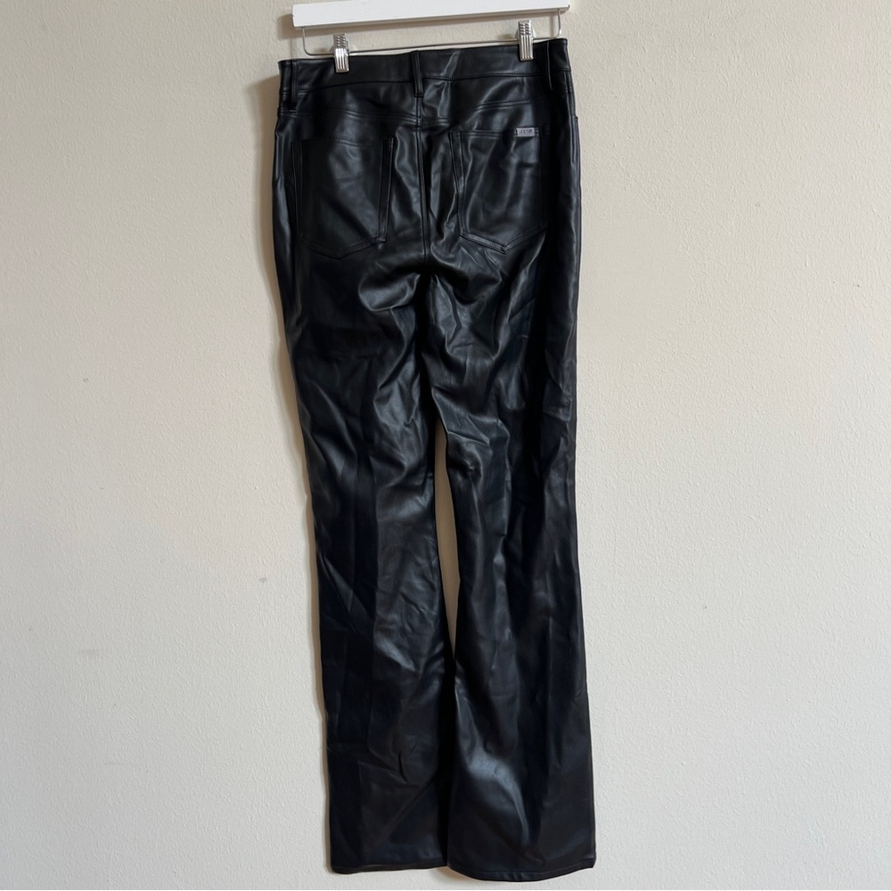 Joe's Womens Black Faux Leather High Rise Straight Leg Ankle Jeans - Picture 8 of 8